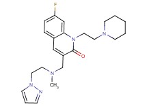 7-fluoro-3-({methyl[2-(1H-pyrazol-1-yl)ethyl]amino}methyl)-1-[2-(1-piperidinyl)ethyl]-2(1H)-quinolinone