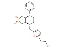 (4aS*,7aR*)-1-[(5-propyl-2-furyl)methyl]-4-pyrimidin-2-yloctahydrothieno[3,4-b]pyrazine 6,6-dioxide