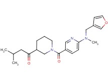 1-[1-({6-[(3-furylmethyl)(methyl)amino]pyridin-3-yl}carbonyl)piperidin-3-yl]-3-methylbutan-1-one