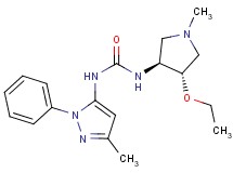 N-[(3S*,4S*)-4-ethoxy-1-methylpyrrolidin-3-yl]-N'-(3-methyl-1-phenyl-1H-pyrazol-5-yl)urea