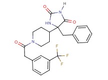 5-benzyl-5-(1-{[3-(trifluoromethyl)phenyl]acetyl}-4-piperidinyl)-2,4-imidazolidinedione