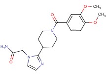 2-{2-[1-(3,4-dimethoxybenzoyl)-4-piperidinyl]-1H-imidazol-1-yl}acetamide