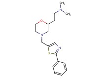 N,N-dimethyl-2-{4-[(2-phenyl-1,3-thiazol-5-yl)methyl]-2-morpholinyl}ethanamine