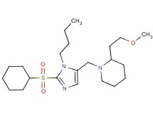 1-{[1-butyl-2-(cyclohexylsulfonyl)-1H-imidazol-5-yl]methyl}-2-(2-methoxyethyl)piperidine