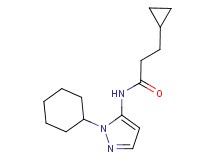 N-(1-cyclohexyl-1H-pyrazol-5-yl)-3-cyclopropylpropanamide