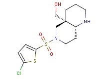 [(4aS*,8aR*)-6-[(5-chloro-2-thienyl)sulfonyl]octahydro-1,6-naphthyridin-4a(2H)-yl]methanol
