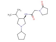 N-[rel-(3R,4S)-1-cyclopentyl-4-isopropyl-3-pyrrolidinyl]-2-(2-oxo-1-pyrrolidinyl)acetamide hydrochloride
