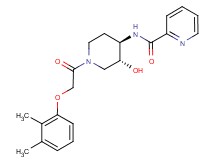 N-{(3R*,4R*)-1-[(2,3-dimethylphenoxy)acetyl]-3-hydroxypiperidin-4-yl}pyridine-2-carboxamide