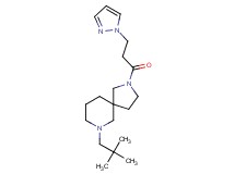 7-(2,2-dimethylpropyl)-2-[3-(1H-pyrazol-1-yl)propanoyl]-2,7-diazaspiro[4.5]decane