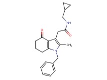 2-(1-benzyl-2-methyl-4-oxo-4,5,6,7-tetrahydro-1H-indol-3-yl)-N-(cyclopropylmethyl)acetamide