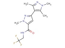 1,1',3',5'-tetramethyl-N-(2,2,2-trifluoroethyl)-1H,1'H-3,4'-bipyrazole-5-carboxamide