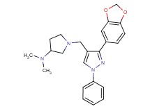 1-{[3-(1,3-benzodioxol-5-yl)-1-phenyl-1H-pyrazol-4-yl]methyl}-N,N-dimethyl-3-pyrrolidinamine
