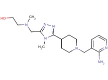 2-[[(5-{1-[(2-aminopyridin-3-yl)methyl]piperidin-4-yl}-4-methyl-4H-1,2,4-triazol-3-yl)methyl](methyl)amino]ethanol
