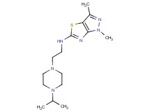 N-[2-(4-isopropylpiperazin-1-yl)ethyl]-1,3-dimethyl-1H-pyrazolo[3,4-d][1,3]thiazol-5-amine