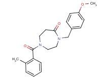 4-(4-methoxybenzyl)-1-(2-methylbenzoyl)-1,4-diazepan-5-one