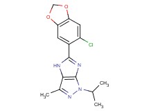 5-(6-chloro-1,3-benzodioxol-5-yl)-1-isopropyl-3-methyl-1,4-dihydroimidazo[4,5-c]pyrazole