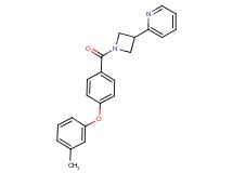 2-{1-[4-(3-methylphenoxy)benzoyl]-3-azetidinyl}pyridine