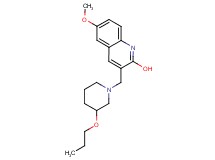 6-methoxy-3-[(3-propoxy-1-piperidinyl)methyl]-2-quinolinol