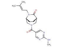 (1S*,5R*)-3-{[2-(methylamino)-5-pyrimidinyl]carbonyl}-6-(3-methyl-2-buten-1-yl)-3,6-diazabicyclo[3.2.2]nonan-7-one