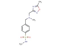 N-methyl-4-({methyl[(5-methyl-1,2,4-oxadiazol-3-yl)methyl]amino}methyl)benzenesulfonamide