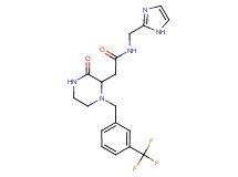N-(1H-imidazol-2-ylmethyl)-2-{3-oxo-1-[3-(trifluoromethyl)benzyl]-2-piperazinyl}acetamide