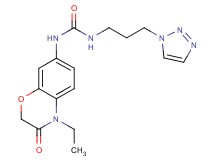 N-(4-ethyl-3-oxo-3,4-dihydro-2H-1,4-benzoxazin-7-yl)-N'-[3-(1H-1,2,3-triazol-1-yl)propyl]urea