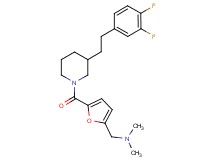 1-[5-({3-[2-(3,4-difluorophenyl)ethyl]-1-piperidinyl}carbonyl)-2-furyl]-N,N-dimethylmethanamine