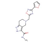 5-{[3-(2-furyl)-1,2,4-oxadiazol-5-yl]methyl}-N-methyl-4,5,6,7-tetrahydro-2H-pyrazolo[4,3-c]pyridine-3-carboxamide