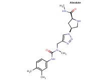 (4S)-4-(4-{[{[(3,4-dimethylphenyl)amino]carbonyl}(methyl)amino]methyl}-1H-1,2,3-triazol-1-yl)-N-methyl-L-prolinamide hydrochloride