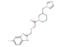 5-fluoro-2-({2-[3-(1H-imidazol-1-ylmethyl)-1-piperidinyl]-2-oxoethoxy}methyl)-1H-benzimidazole