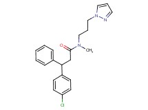 3-(4-chlorophenyl)-N-methyl-3-phenyl-N-[3-(1H-pyrazol-1-yl)propyl]propanamide