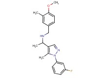1-[1-(3-fluorophenyl)-5-methyl-1H-pyrazol-4-yl]-N-(4-methoxy-3-methylbenzyl)ethanamine