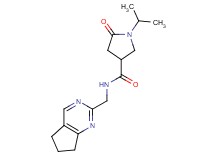 N-(6,7-dihydro-5H-cyclopenta[d]pyrimidin-2-ylmethyl)-1-isopropyl-5-oxo-3-pyrrolidinecarboxamide