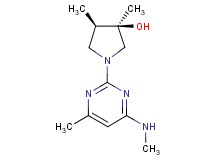 (3R*,4R*)-3,4-dimethyl-1-[4-methyl-6-(methylamino)-2-pyrimidinyl]-3-pyrrolidinol