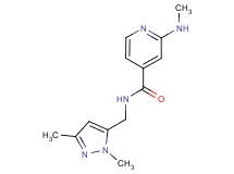 N-[(1,3-dimethyl-1H-pyrazol-5-yl)methyl]-2-(methylamino)isonicotinamide
