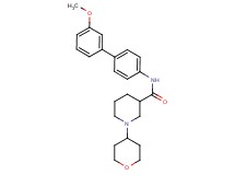 N-(3'-methoxy-4-biphenylyl)-1-(tetrahydro-2H-pyran-4-yl)-3-piperidinecarboxamide