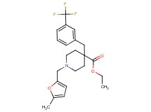 ethyl 1-[(5-methyl-2-furyl)methyl]-4-[3-(trifluoromethyl)benzyl]-4-piperidinecarboxylate