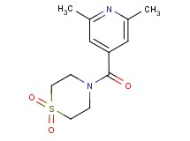 4-(2,6-dimethylisonicotinoyl)thiomorpholine 1,1-dioxide