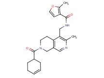 N-{[7-(3-cyclohexen-1-ylcarbonyl)-3-methyl-5,6,7,8-tetrahydro-2,7-naphthyridin-4-yl]methyl}-2-methyl-3-furamide