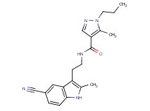 N-[2-(5-cyano-2-methyl-1H-indol-3-yl)ethyl]-5-methyl-1-propyl-1H-pyrazole-4-carboxamide