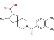8-(3,4-dimethylbenzoyl)-2-methyl-2,8-diazaspiro[4.5]decane-3-carboxylic acid