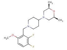 (2R*,6S*)-4-[1-(2,3-difluoro-6-methoxybenzyl)-4-piperidinyl]-2,6-dimethylmorpholine