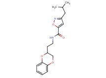 N-[2-(2,3-dihydro-1,4-benzodioxin-2-yl)ethyl]-3-isobutyl-5-isoxazolecarboxamide
