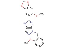5-(6-methoxy-1,3-benzodioxol-5-yl)-1-(2-methoxybenzyl)-1,4-dihydroimidazo[4,5-c]pyrazole