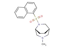 (1S*,5R*)-3-methyl-6-(1-naphthylsulfonyl)-3,6-diazabicyclo[3.2.2]nonane
