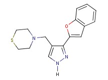 4-{[3-(1-benzofuran-2-yl)-1H-pyrazol-4-yl]methyl}thiomorpholine