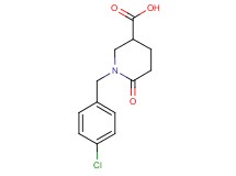 1-(4-chlorobenzyl)-6-oxo-3-piperidinecarboxylic acid