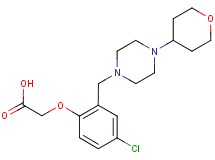 (4-chloro-2-{[4-(tetrahydro-2H-pyran-4-yl)piperazin-1-yl]methyl}phenoxy)acetic acid