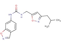 N-1,2-benzisoxazol-6-yl-N'-[(3-isobutylisoxazol-5-yl)methyl]urea