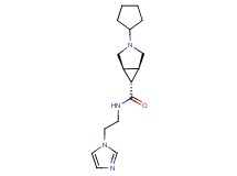 (1R*,5S*,6r)-3-cyclopentyl-N-[2-(1H-imidazol-1-yl)ethyl]-3-azabicyclo[3.1.0]hexane-6-carboxamide